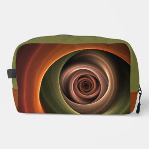 Trousse De Toilette 3D Spirale Abstraite couleurs chaudes Art fractal 