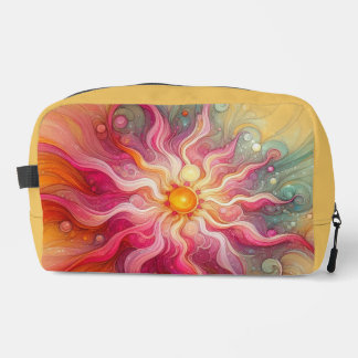 Trousse De Toilette Abstract Pink Sun Rays Landscape