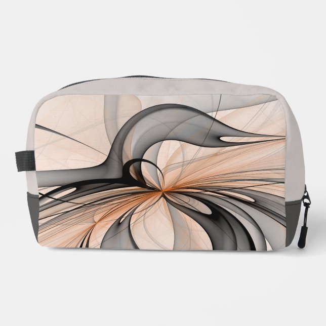 Trousse De Toilette Abstrait Anthracite Grey Sienna Art moderne fracta (Recto)