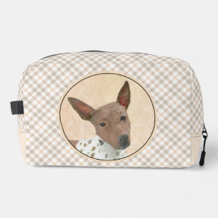 Trousse De Toilette American Hairless Terrier Tan Peinture Chien Art