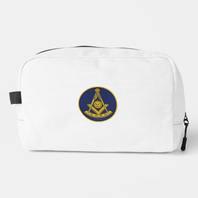 Trousse De Toilette Ancien Maître Freemason Carré et Compass Masonic (Recto)