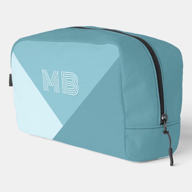 Trousse De Toilette Aqua Turquoise Green Seafoam Ocean Blue (Coin droit)