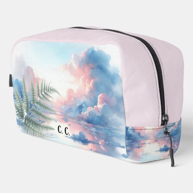 Trousse De Toilette Aquarelle de foune tropicale (Coin droit)