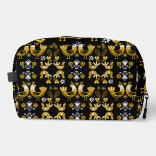 Trousse De Toilette Art populaire scandinave Oiseaux