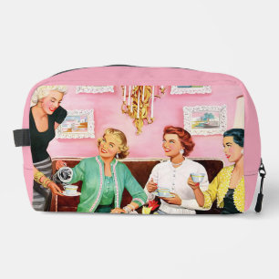 TROUSSE DE TOILETTE ART VINTAGE THÉ DE L'APRÈS-MIDI DES ANNÉES 1950