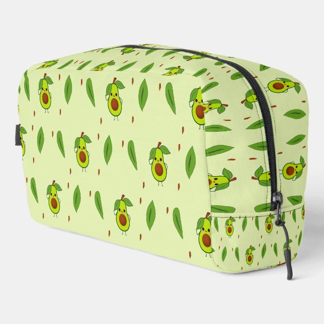 Trousse De Toilette Avocat Cute kawaii vert (Coin droit)