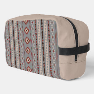 Trousse De Toilette Aztec Crème rouille Motifs Brown gris mélangés V M