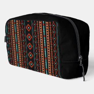Trousse De Toilette Aztec Rusts Turquoises Noir Motifs Mixtes V Motif