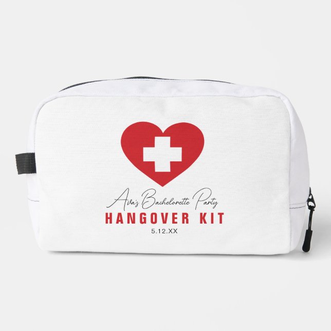 Trousse De Toilette Bachelorette Bachelorette Coeur Rouge Blanc (Recto)