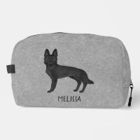 Berger allemand noir Chien mignon avec n'importe q