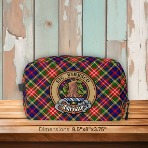 Trousse De Toilette Blason de Clan Christie sur tartan