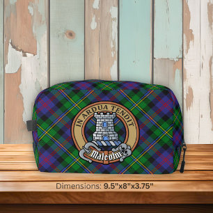 Trousse De Toilette Blason du clan Malcolm sur tartan