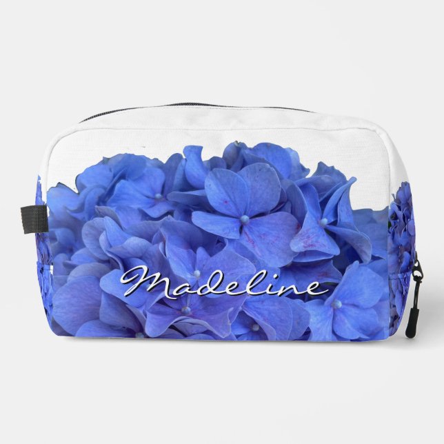 Trousse De Toilette Blue periwinkel élégantes hydrangées florales (Recto)