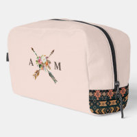 Boho Blooms et flèches Monogrammes