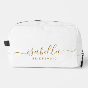 Trousse De Toilette Bridesmaid Gift Gold Nom