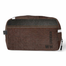 Cadeau de garçon d'honneur en faux cuir marron mon
