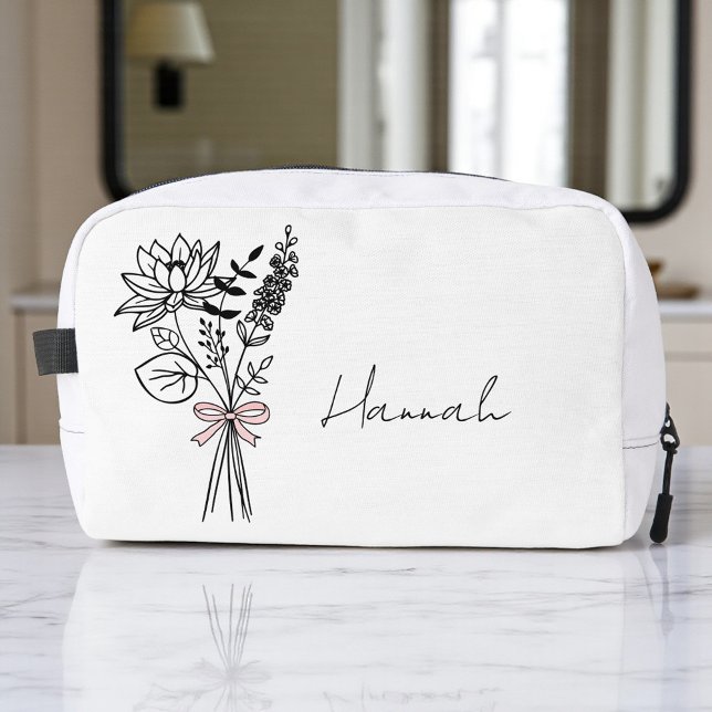 Trousse De Toilette Cadeau Personnalisé Pour Demoiselle D'Honneur Fleu (Créateur téléchargé)