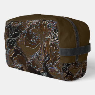 Trousse De Toilette Camouflage Brun Métallique