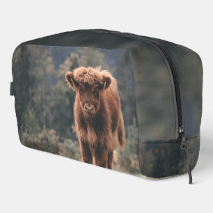Trousse De Toilette Campagne d'herbe d'automne de la vache de haute-te