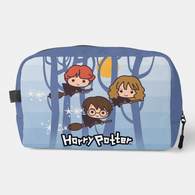 Trousse De Toilette Caricature Harry, Ron, & Hermione Voler Dans Woods (Recto)
