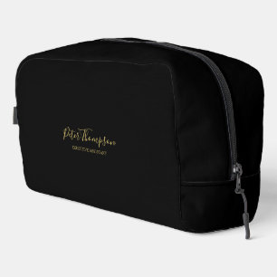 Trousse De Toilette Carte de signature élégante de script d'affaires