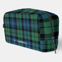 Carte personnalisée Campbell Green Blue Tartan