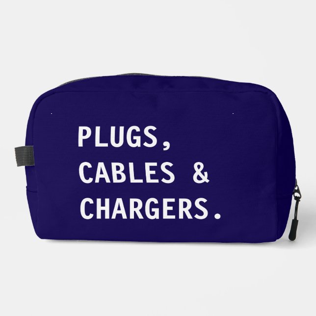 Trousse De Toilette Charger & Cable Organizer,Electronics Accessories (Recto)