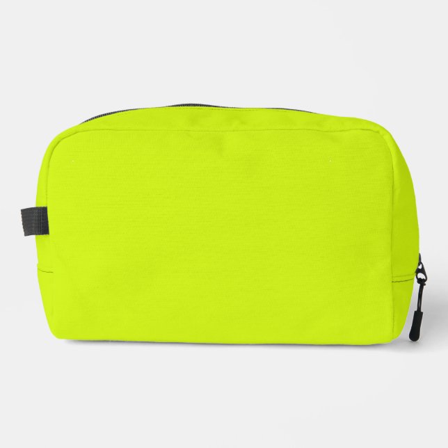 Trousse De Toilette Chartreuse Couleur jaune uni (Recto)