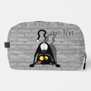 Trousse De Toilette Chat à l'envers Personnage de dessin animé drôle