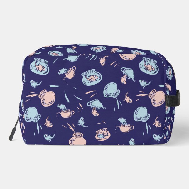 Trousse De Toilette Chat Dans Le Casquette | Le Motif du poisson (Verso)