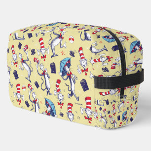 Trousse De Toilette Chat Dans Le Casquette   Motif jaune
