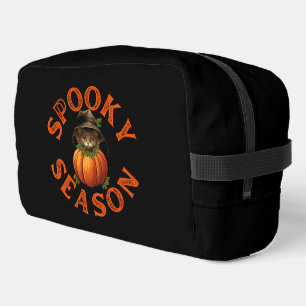 Trousse De Toilette Chat de citrouille de la saison effrayante