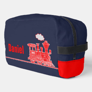 Trousse De Toilette Chemin de fer rouge enfants de voyage