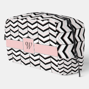 Trousse De Toilette Chevron noir blanc et blanc