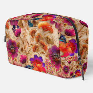 Trousse De Toilette Chic crème crème motif floral