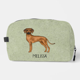 Trousse De Toilette Chien Lion Brun Mignon Rhodesian Ridgeback Avec No