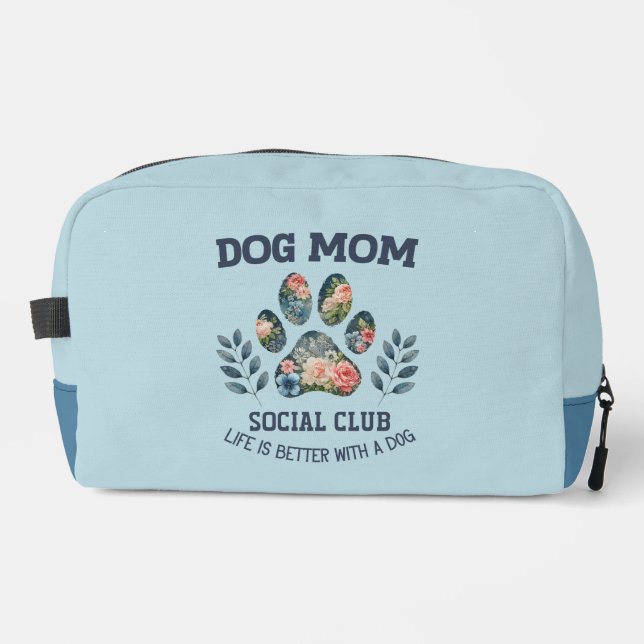 Trousse De Toilette Chien Maman Paw Floral (Recto)