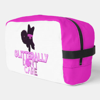 Trousse De Toilette Chien pailleté s'en fiche