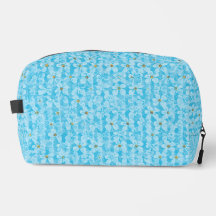 Ciel Bleu Doux & Motif Floral À l'aquarelle Blanc