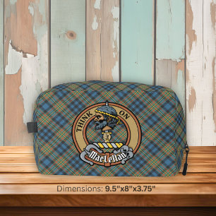 Trousse De Toilette Cimier du clan MacLellan sur tartan ancien