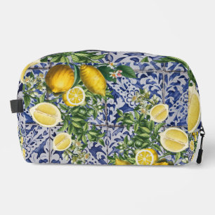 Trousse De Toilette Citrons méditerranéens Carreaux portugais d'été