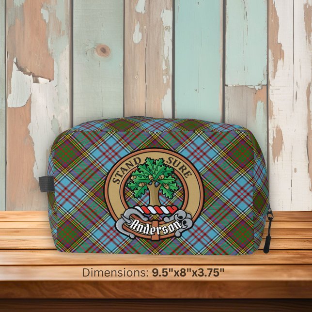 Trousse De Toilette Clan Anderson Crest sur Tartan (Créateur téléchargé)