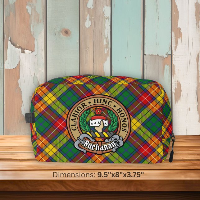 Trousse De Toilette Clan Buchanan Crest over Tartan (Créateur téléchargé)