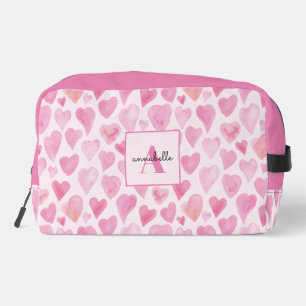Trousse De Toilette Coeur d'amour de l'eau rose