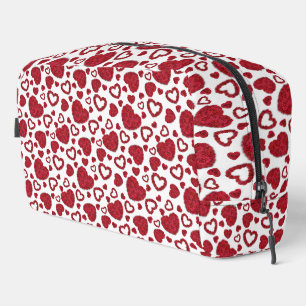 Trousse De Toilette Cœurs Roses Rouges Motif Minimaliste Saint-Valenti