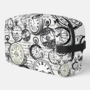 Trousse De Toilette Collage Montre de Goût Victorien Alice au Pays des