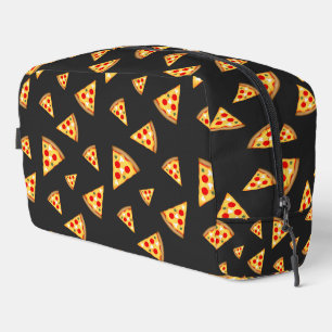 Trousse De Toilette Cool et amusant pizza tranches motif gris foncé