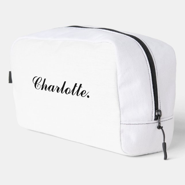 Trousse De Toilette Custom Name Travel Toiletry Bag Dopp Kit (Coin droit)