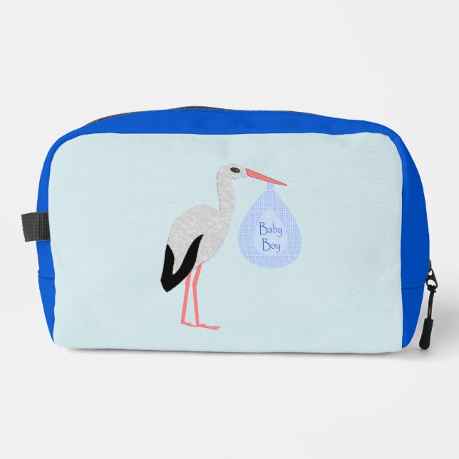 Trousse De Toilette Cute Blue Baby Boy Stork (Recto)