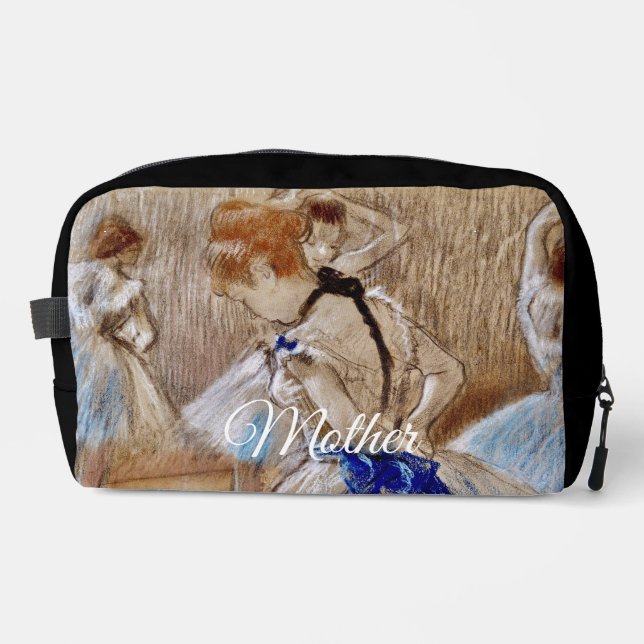 Trousse De Toilette Danseuse de Dega avec ruban bleu (Recto)